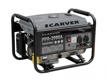 Установка генераторная бензиновая PPG 3900A, 220В, 2,9-3,2кВт, ручной стартер "Carver"