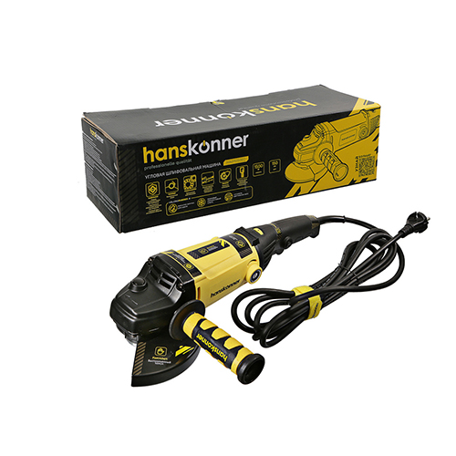 УШМ 150мм "Hanskonner" HAG15150EC 1500Вт, 2400-8400об/мин, конст эл-ка