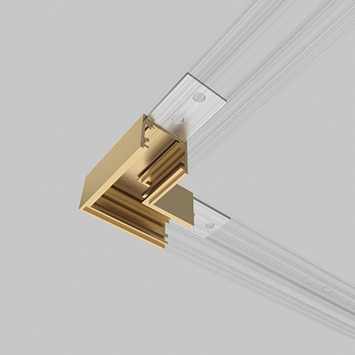 Коннектор угловой Brass Line для накладного шинопровода (латунь) 85224/00