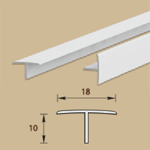 Т-профиль 18*10мм, L=2,7м, &quot;Белый&quot;