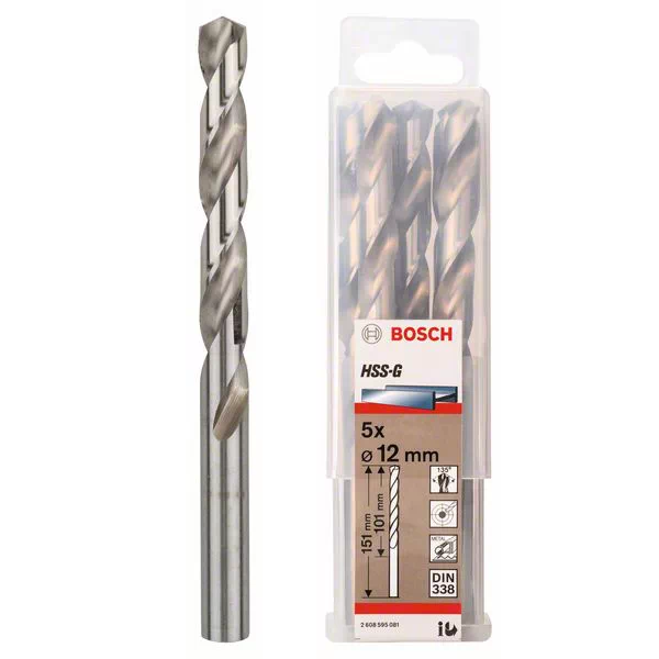 Сверло &quot;Bosch&quot; по металлу HSS-G 12*101*151мм