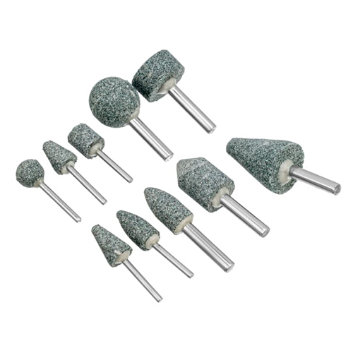 Набор "Denzel" шарошек абразивных для дрели (ПШМ), 63C, 10шт