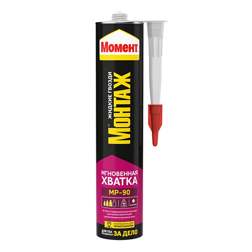 Жидкие гвозди "Момент Монтаж Мгновенная Хватка МР-90", 290мл картридж
