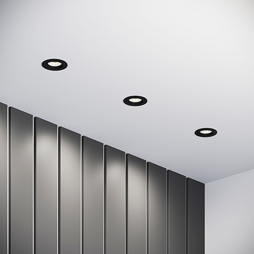 Светильник потолочный встраив. MR16 City, GU10 черный "Elektrostandard"