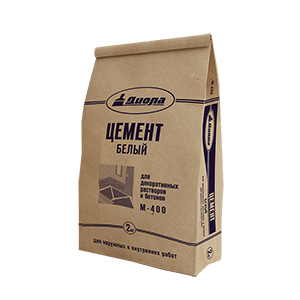 Цемент белый "Диола М-400", 2кг