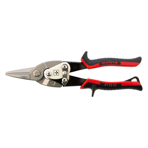 Ножницы по металлу CRMO, 250 мм, прямой рез, сталь, 2-х ком. рукоятка