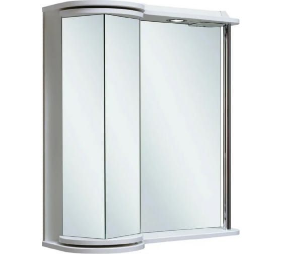 Шкаф с зеркалом "Секрет 65", 650*750*266мм, белый