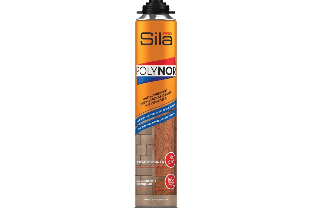 Напыляемый утеплитель &quot;Sila Pro POLYPLUS&quot;, 850мл