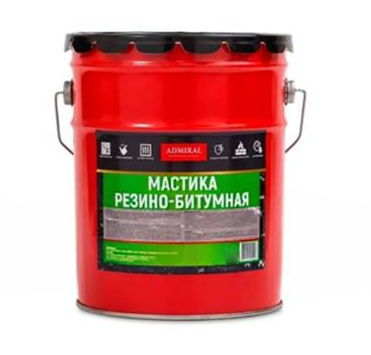 Мастика резино-битумная Адмирал Professional, 21,5л, 18кг