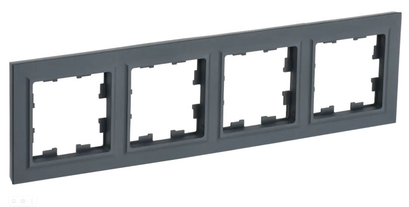 Рамка 4-мест. "BRITE", граф. IEK