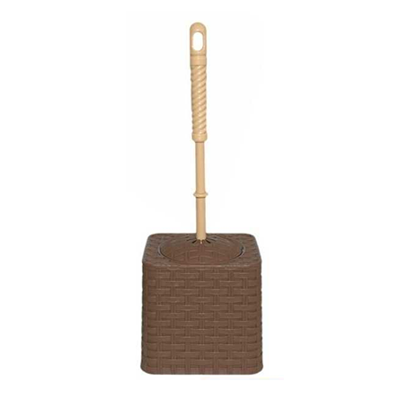 Щетка "Ротанг" для унитаза, квадрат, коричневый