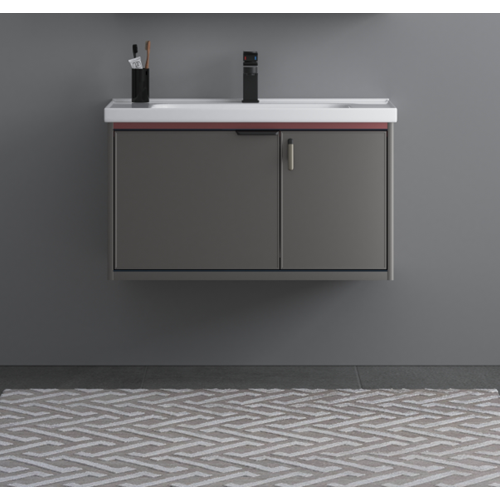 Тумба с умывальником Solomon D80NJ, серый, 800мм