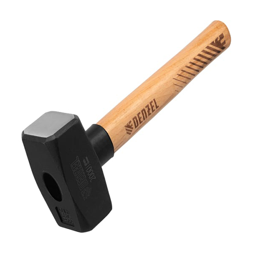 Кувалда "Denzel" 2кг, кованая головка, буковая рукоятка