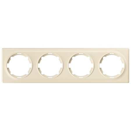 Рамка на 4 прибора бежевая "Florence"