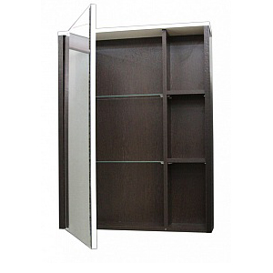 Шкаф с зеркалом "Боско-65" белый-венге