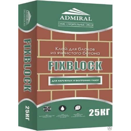 Клей для блоков "Адмирал FIXBLOCK ", 25кг