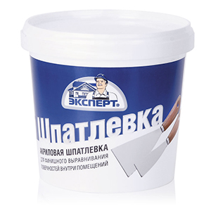 Шпатлевка акриловая &quot;Эксперт &quot;, белый 1,6кг