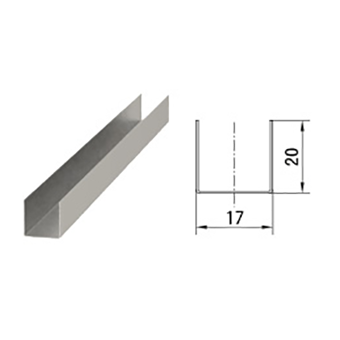 Профиль потолочный направляющий ППН 2800*17*20*0,45мм