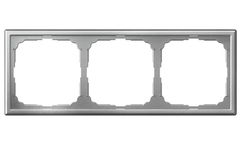 Рамка 3-постовая, универсальная, ARTGALLERY алюминий
