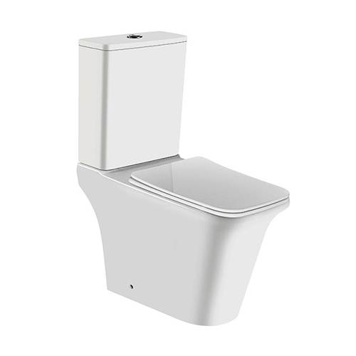 Унитаз-компакт "ZM" горизонтальный выпуск, нижняя подводка "1213A" с крышкой мультилифт