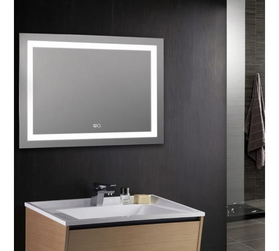 Зеркало "Адель 100" 1000*800мм подогрев, сенсорный выключатель