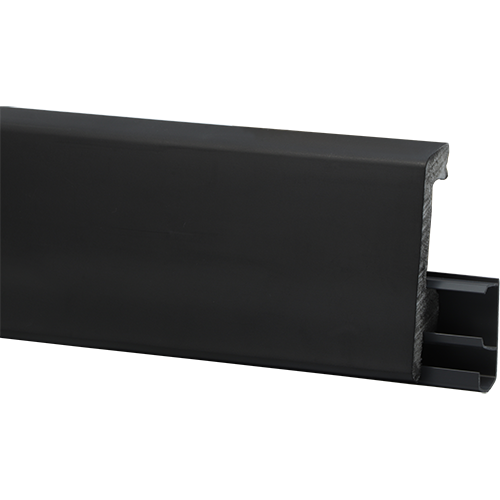 Плинтус HDPS Winart PRO 023 Черный матовый  80*2000мм