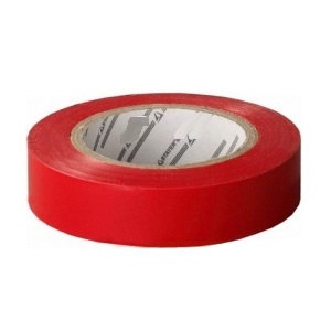 Изолента ПВХ "Зубр" красная, 19мм*20м