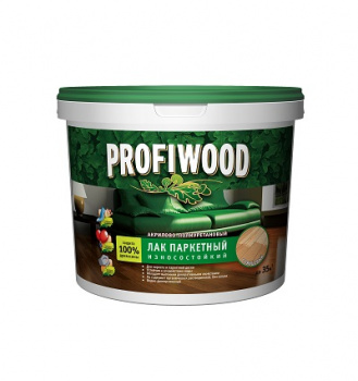 Лак паркетный, акриловый, износостойкий "PROFIWOOD", 2,5кг, глянцевый