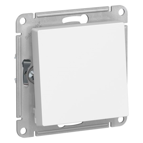 Переключатель 1-кл. с/п, механизм (без рамки), ATLASDESIGN белый