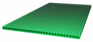 Сотовый поликарбонат 6000*2100*10мм, зеленый 1,4кг/м2,