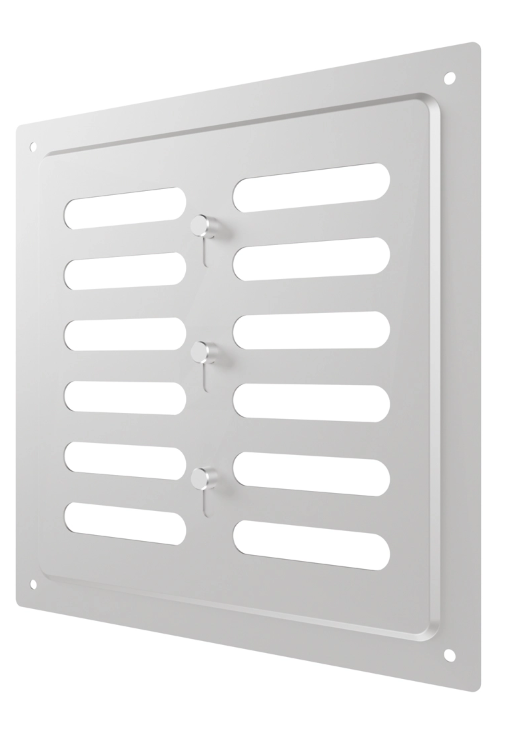 Решетка вентиляционная MER регулируемая 200х200 оцинк.сталь ERA