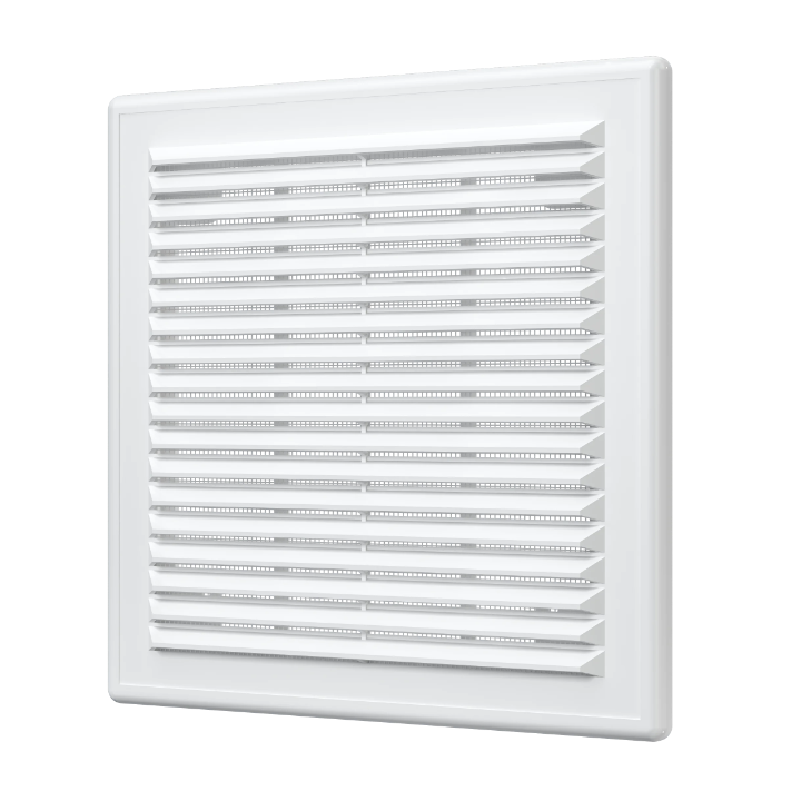 Решетка пластиковая вентиляционная 208*208, белая