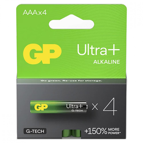 Эл.питания GP Alkaline ULTRA PLUS G-Tech LR03 BL4 24AUPA21-2CRSB4 (1/10/80)