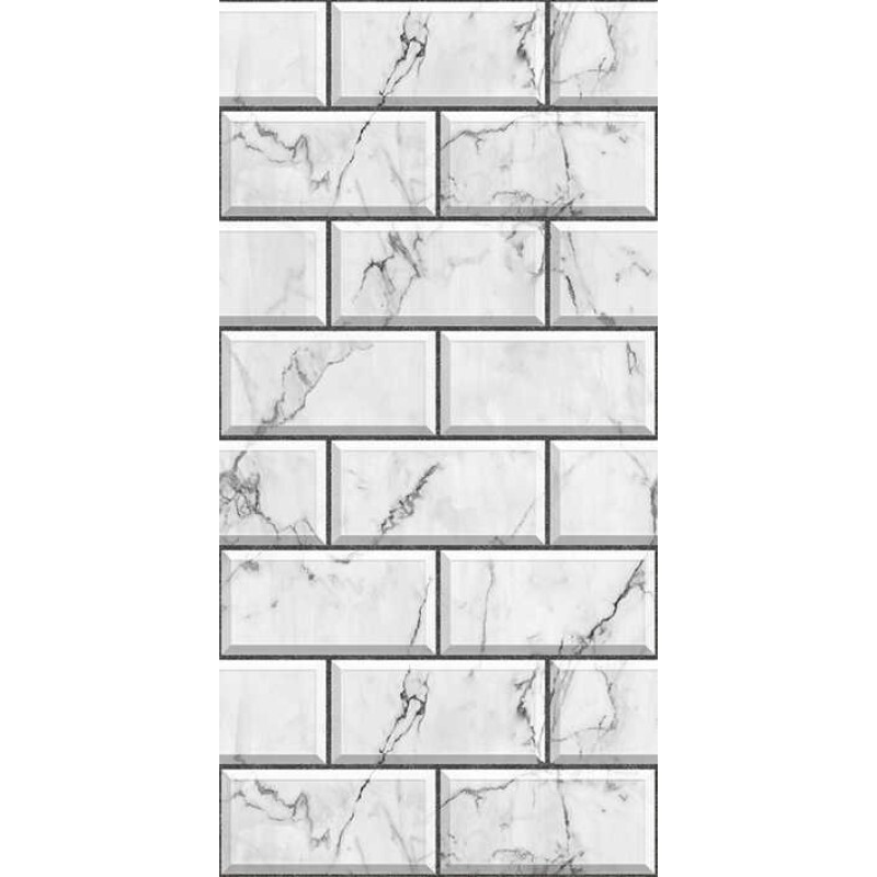 Панель ПВХ &quot;White Carved Stone 8275&quot;, 250*8*2700мм