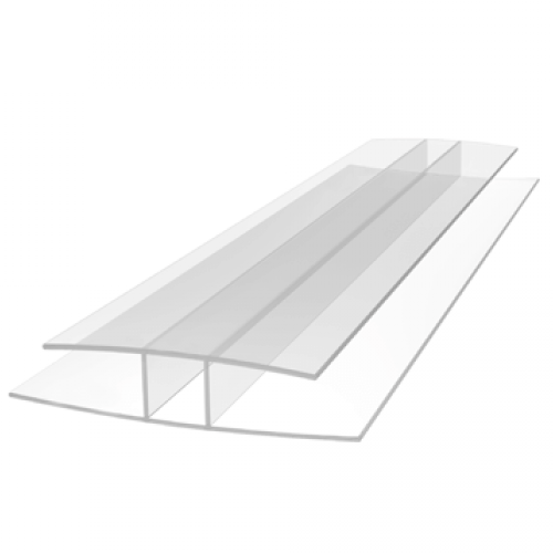 Профиль соединительный неразъемный 6000*6мм, прозрачный ROYALPLAST HP