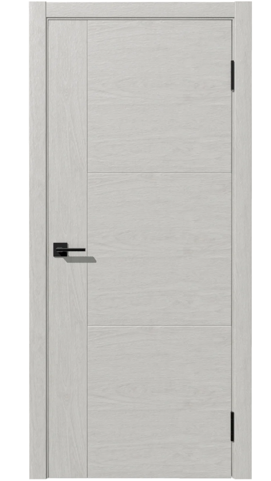 Дверное полотно "Атлант", 800*2000*38мм, глухое, ПВХ, "Ясень снежный" Дубрава-Сибирь