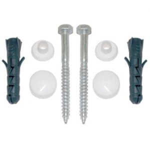 Крепление для унитаза, заглушки-белые