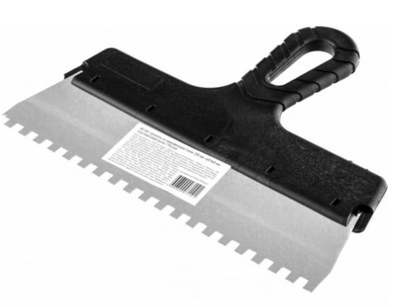 Шпатель Decor "Россия" нержавеющая сталь 250мм, зуб 6*6мм