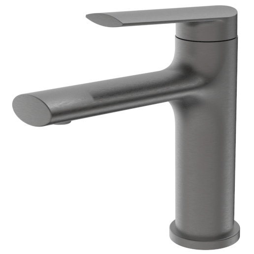 Смеситель "Splenka" однорычажный для умывальника "S50.10.09", графит, латунь, с подводкой