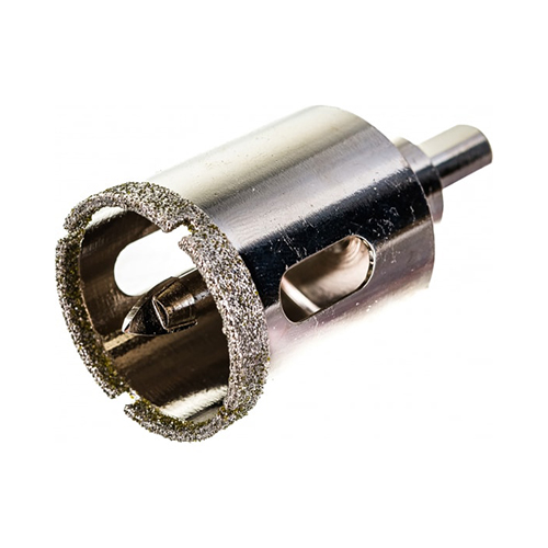 Коронка алмазная по кафелю, керамограниту, стеклу "Trio-Diamond", d35*35мм, с центрирующим сверлом, мокрый рез, трехгранный хвостовик