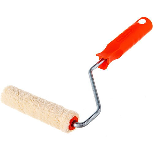 Валик 100мм, велюр, ворс 5мм, ролик d=15мм, ручка d=6мм, Decor