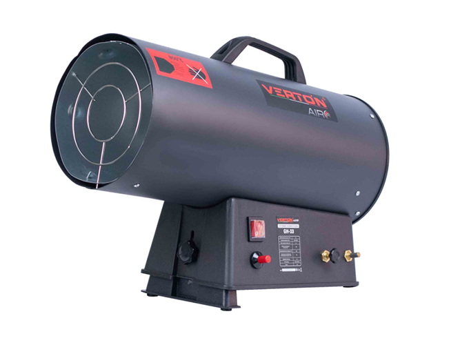 Пушка тепловая газовая GH-33, 33кВт, производ. 750м3/ч, расход топ. 2,1кг/ч, прямой нагрев, &quot;Verton Air&quot;