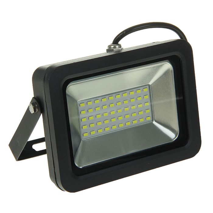 Прожектор светодиодный 30Вт 6500К 2400Лм 220В черный "СДО-5" с датчиком движения "Aktiv Electro"