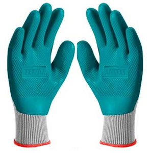 Перчатки белые, с зеленым латексом!!!