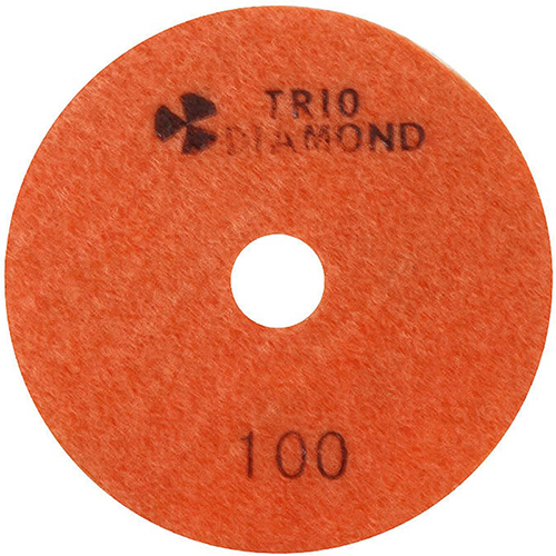Алмазный гибкий шлифовальный круг мокрая шлифовка 100,  №100 Trio-Diamond