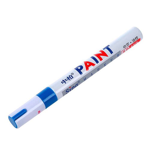 Маркер перманентный синий Beifa