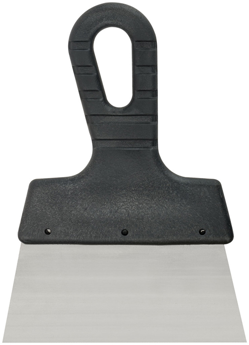 Шпатель стальной "MOC" 150мм, пластмассовая ручка