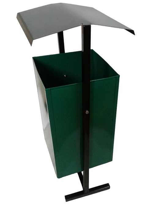 Урна металлическая, поворотная Эконом У-3 с крышкой (24л)