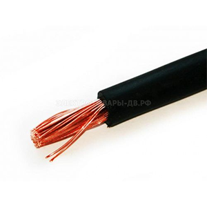 Кабель медный холодостойкий КГтп-ХЛ 1*25,0мм2 черный (Гост)