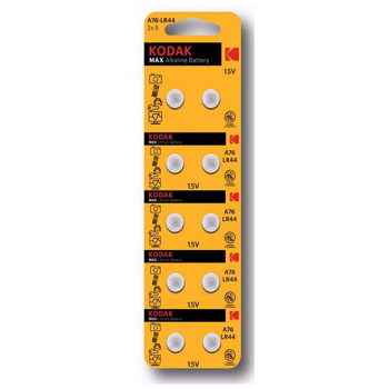 Эл. питания &quot;Kodak&quot; AG13 LR1154, LR44 (KAG13-10) Max Button Cell